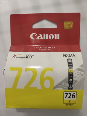 Canon Pixma 726 Yellow Ink Cartridge Canon Pixma 726 Yellow Ink Cartridge