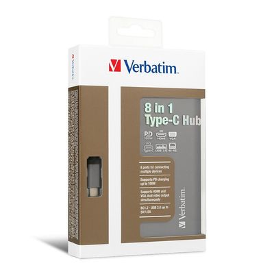 Verbatim 8in1 Type-C Hub