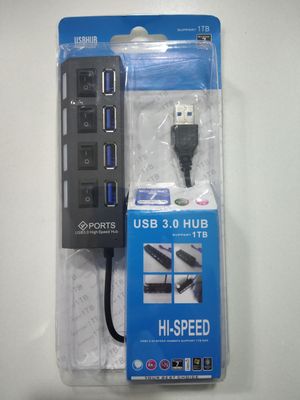 4-Port USB 3.0 High Speed Hub with Switch
