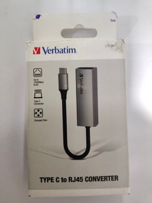 Verbatim Type C to RJ45 Converter