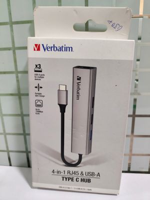 Verbatim 4-in-1 RJ45 & USB-A Type C Hub Verbatim 4-in-1 RJ45 & USB-A Type C Hub