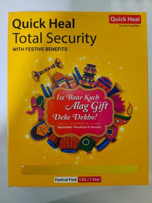 New, 1 User, 1 Year, Quick Heal Total Security, Festival Pack