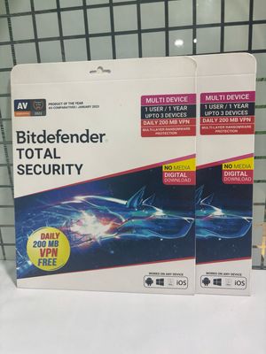 5 User, 1 Year, Bitdefender Total Security (200MB VPN)