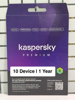 New, 10 User, 1 Year, Kaspersky Premium (total security)