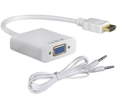 HDMI to VGA Converter, With Audio (Pack of 10) HDMI to VGA Converter, With Audio (Pack of 10)