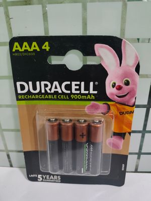 Duracell AAA, 4, Battery, 900mAh, Rechargeable