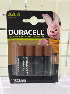 Duracell 2500mAh AA 4-Batteries Rechargeable