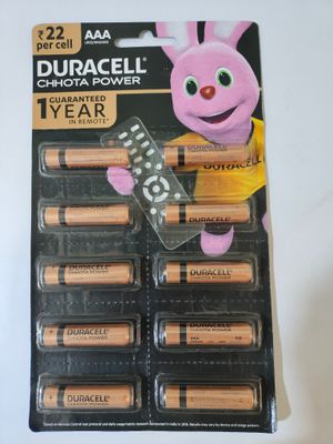 Duracell AAA Chhota Power (Pack of 10-Batteries)