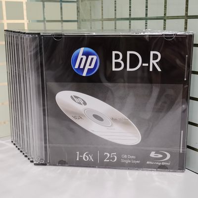 HP BD-R 6X 25GB Blu-Ray with jewel case (Pack of 10)