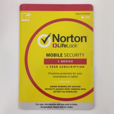 1 Device, 1 Year, Norton Mobile Security 1 Device, 1 Year, Norton Mobile Security