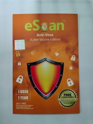 New v22x, 1 User, 1 Year, eScan Anti-Virus Security