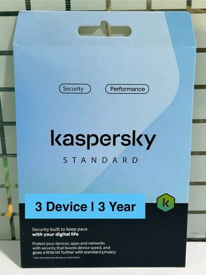 New, 3 User, 3 Year, Kaspersky Standard (Antivirus)