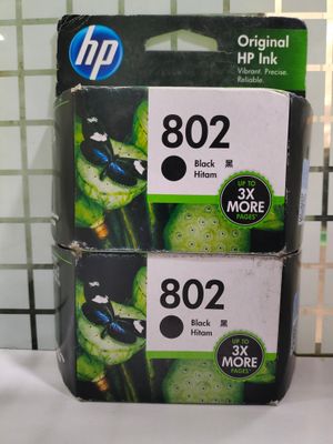 HP 802 Large Black Ink Cartridge (Pack of 2) HP 802 Large Black Ink Cartridge (Pack of 2)