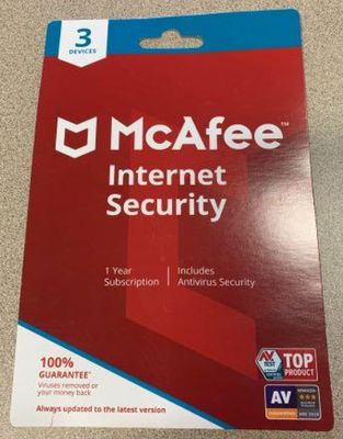 3 User, 1 Year, Mcafee Internet Security 3 User, 1 Year, Mcafee Internet Security