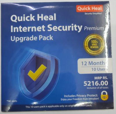 Renewal, 10 User, 1 Year, Quick Heal Internet Security