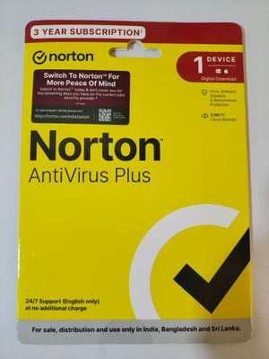 (New) 1 User, 3 Year, Norton Antivirus Plus (New) 1 User, 3 Year, Norton Antivirus Plus