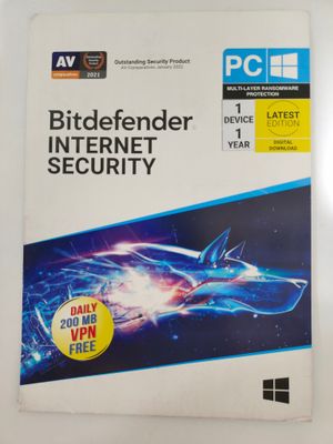 1 User, 1 Year, Bitdefender Internet Security (200MB VPN)