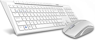 Rapoo 8210M Wireless Keyboard Mouse, White Rapoo 8210M Wireless Keyboard Mouse, White