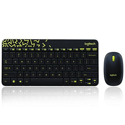 Logitech MK240 Nano Wireless Keyboard Mouse, Black