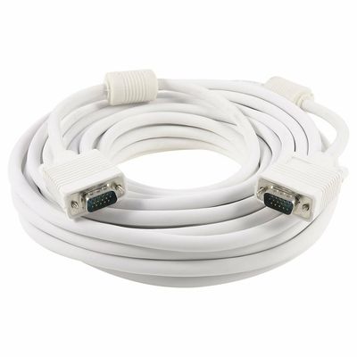 15mtr VGA male to male Cable, White 15mtr VGA male to male Cable, White