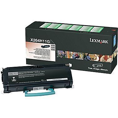 Lexmark X264 dn Toner Cartridge, Black X264H11G