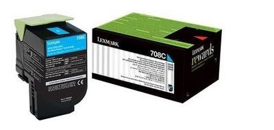Lexmark 708C Cyan Toner Cartridge
