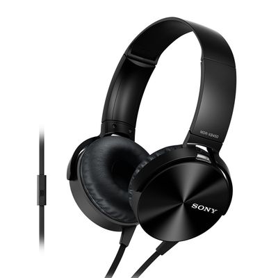 Sony MDR-XB450AP On-Ear Headphones, Black Sony MDR-XB450AP On-Ear Headphones, Black