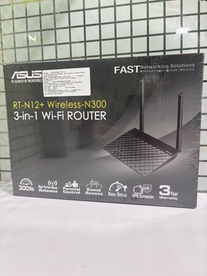 Asus RT-N 12+ (Latest) Wireless N300 3-in-1 Router