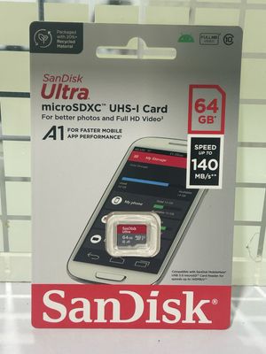 SanDisk 64GB A1 Memory Card, Class 10 SanDisk 64GB A1 Memory Card, Class 10