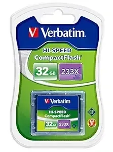 Verbatim 32GB Hi-Speed CompactFlash Card Verbatim 32GB Hi-Speed CompactFlash Card