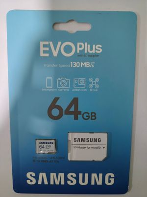Samsung 64GB EVO Plus 130mb/s Memory Card Samsung 64GB EVO Plus 130mb/s Memory Card