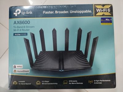 TP-Link Archer AX90 AX6600 Tri-Band Gigabit Wi-Fi 6 Wireless WiFi Router