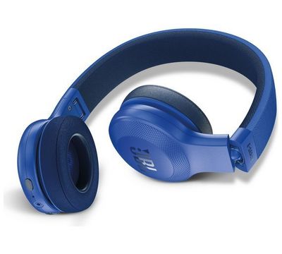 JBL E45BT Wireless Bluetooth On-Ear Headphones with Mic, Blue
