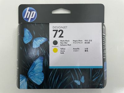 HP 72 Matte Black and Yellow Printhead HP 72 Matte Black and Yellow Printhead
