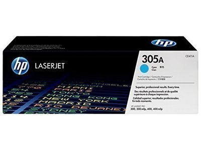 HP CE411A 305A Cyan Toner Cartridge HP CE411A 305A Cyan Toner Cartridge