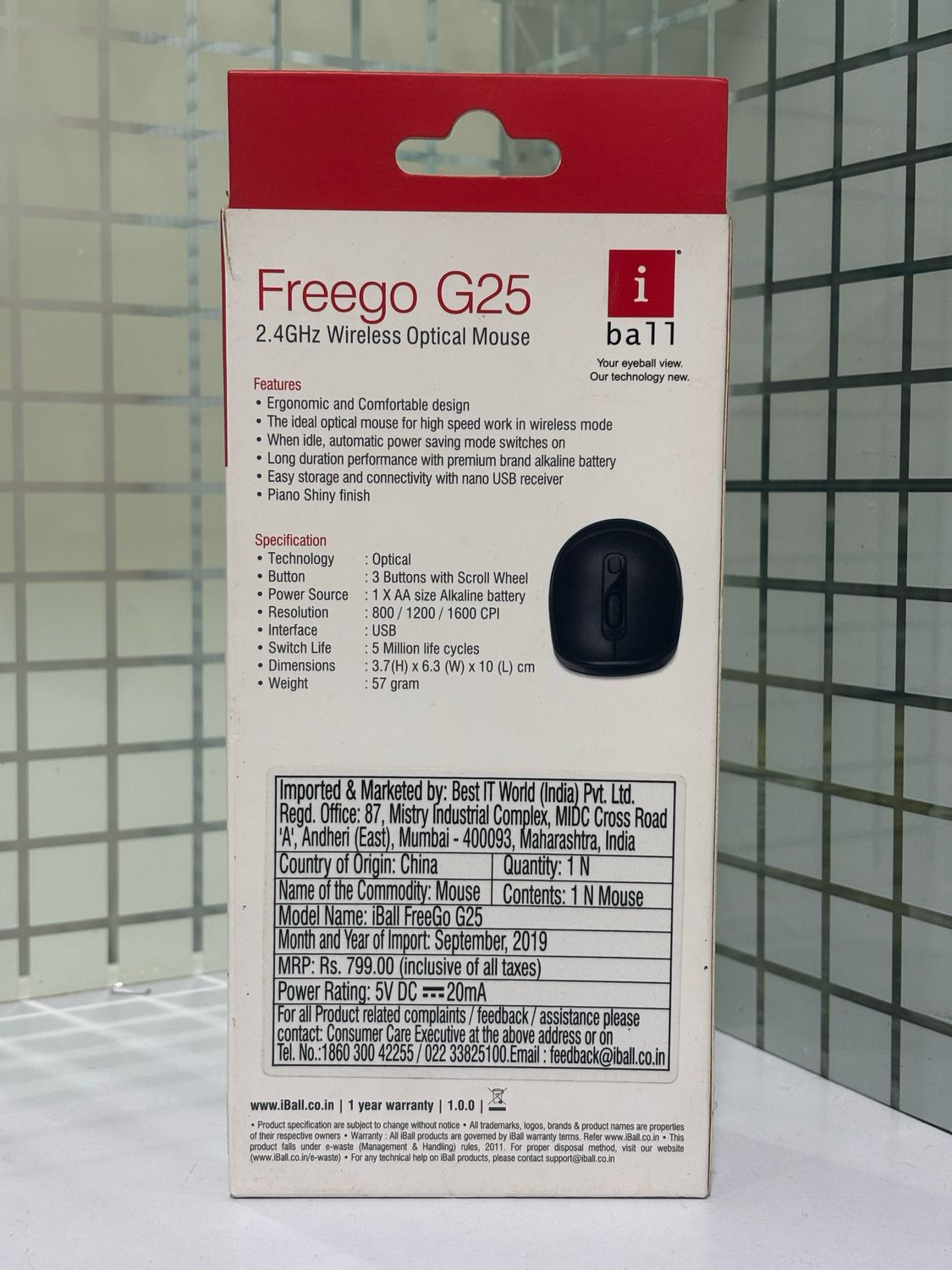 iBall Free Go G25 Wireless Optical Mouse