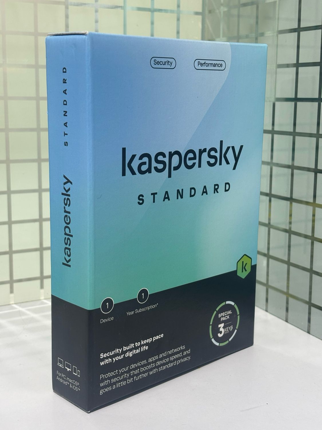 New, 3 User, 1 Year, Kaspersky Standard (Single Key)