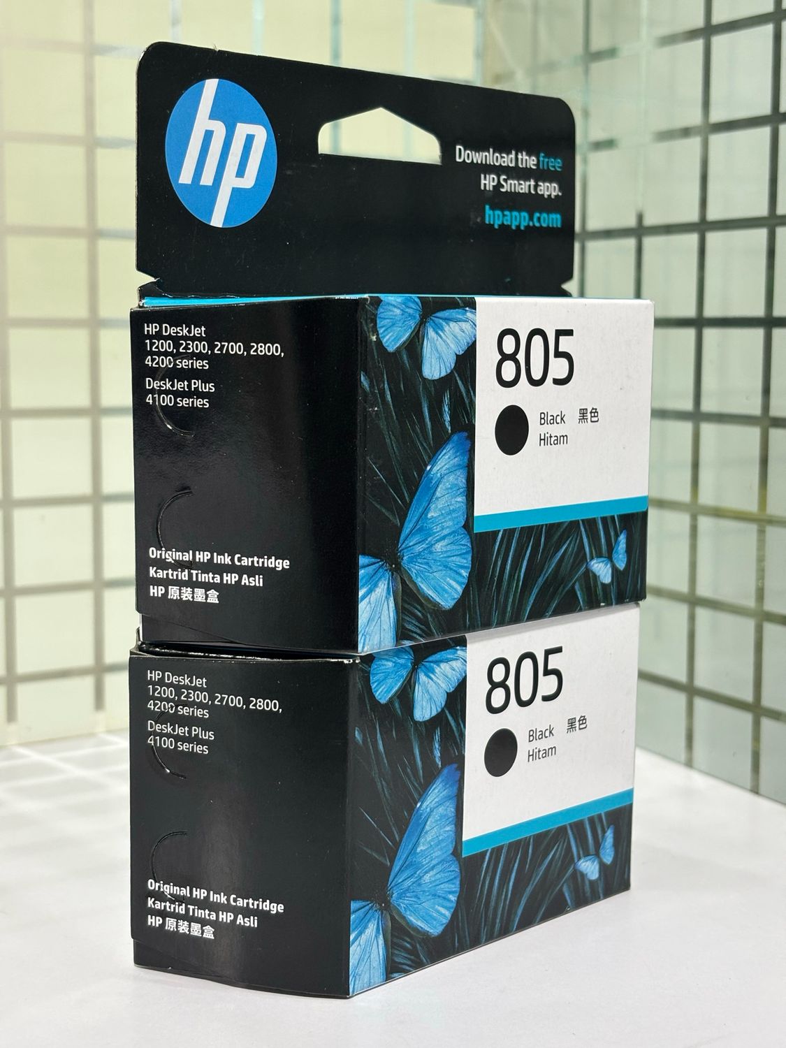 HP 805 Black Ink Cartridge (Twin Pack)