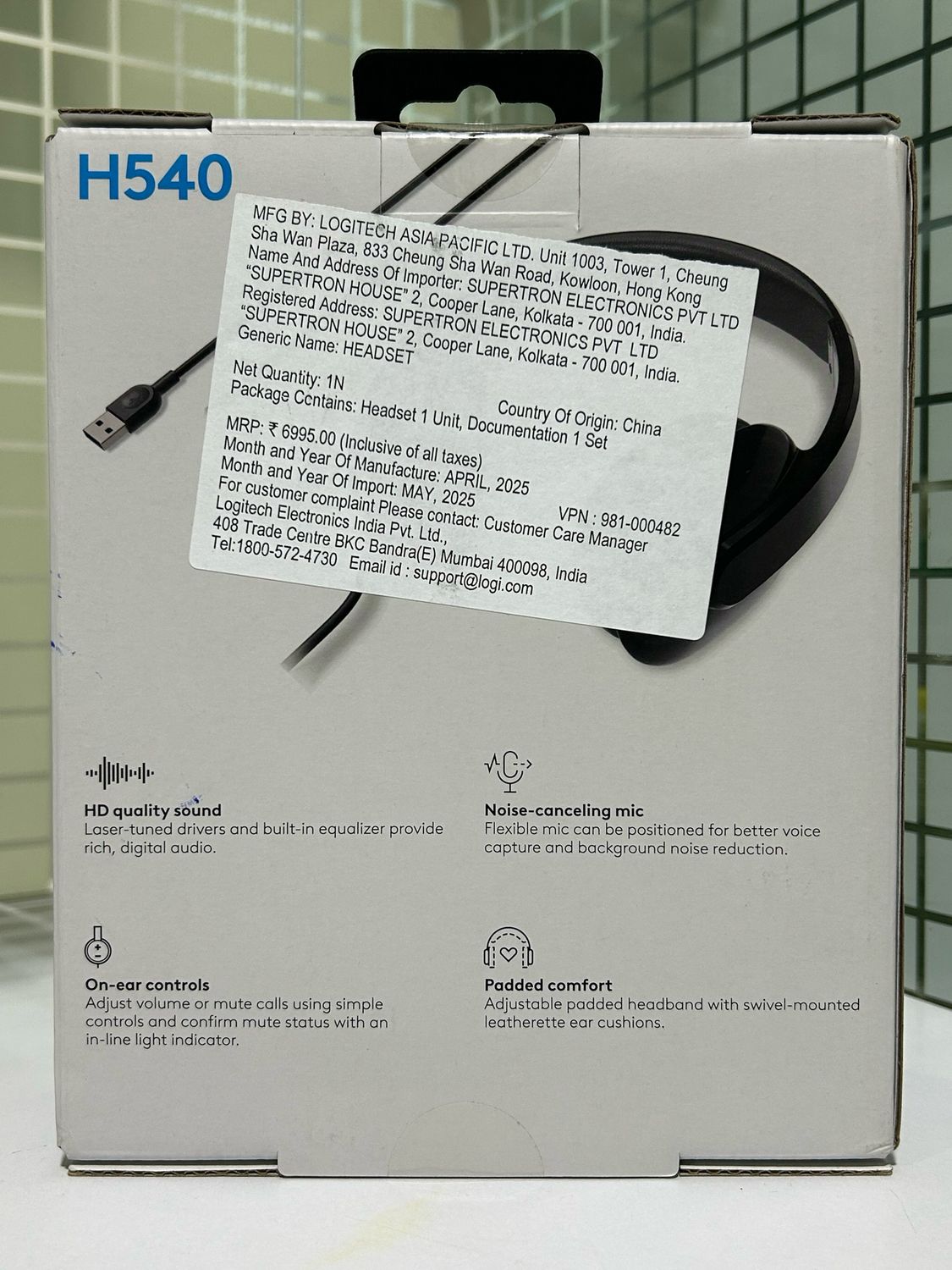 Logitech H540 USB Computer Headset Logitech H540 USB Computer Headset