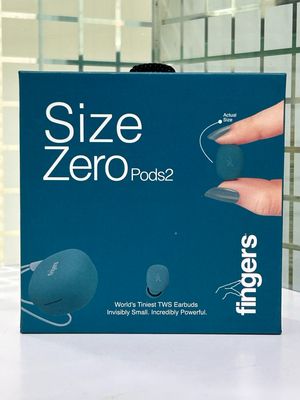 Fingers SizeZero Pods2 TWS Earbuds, Teal Fingers SizeZero Pods2 TWS Earbuds, Teal