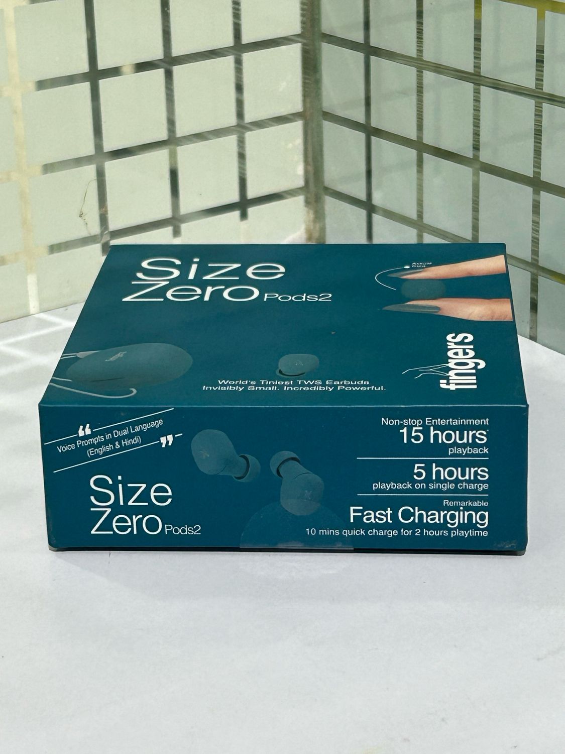 Fingers SizeZero Pods2 TWS Earbuds, Teal