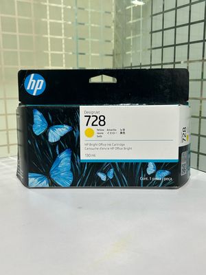 HP DesignJet 728  Yellow Ink Cartridge, 300ml (T730, T830)