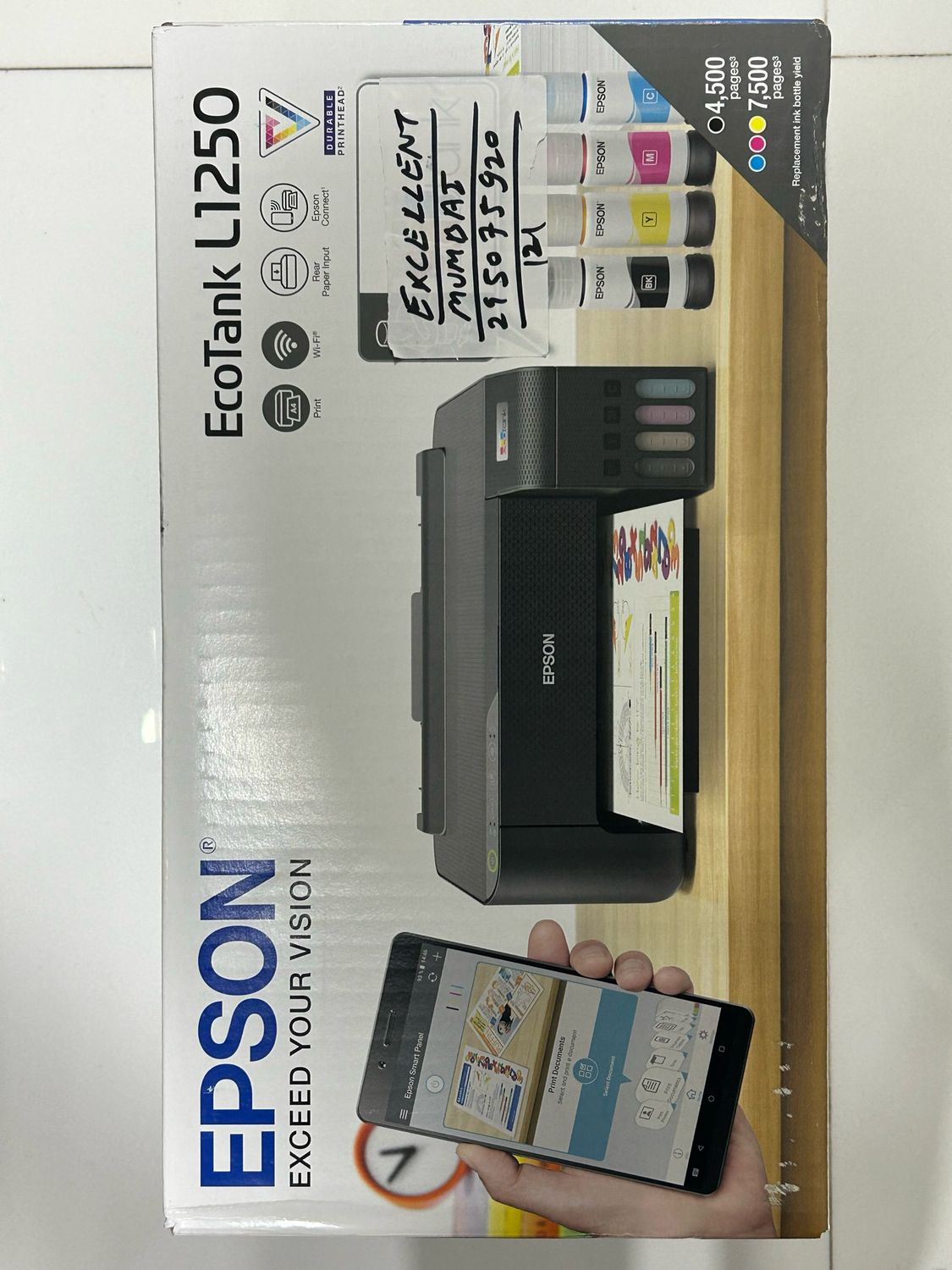Epson EcoTank L1250 A4 Wi-Fi Ink Tank Printer