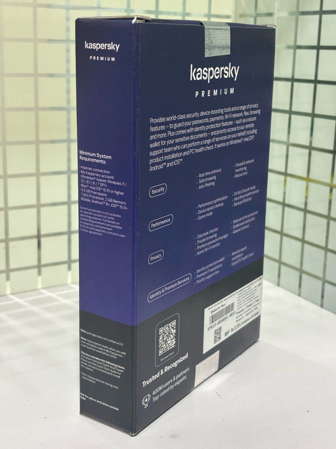 New, 3 User, 1 Year, Kaspersky Premium (total security)