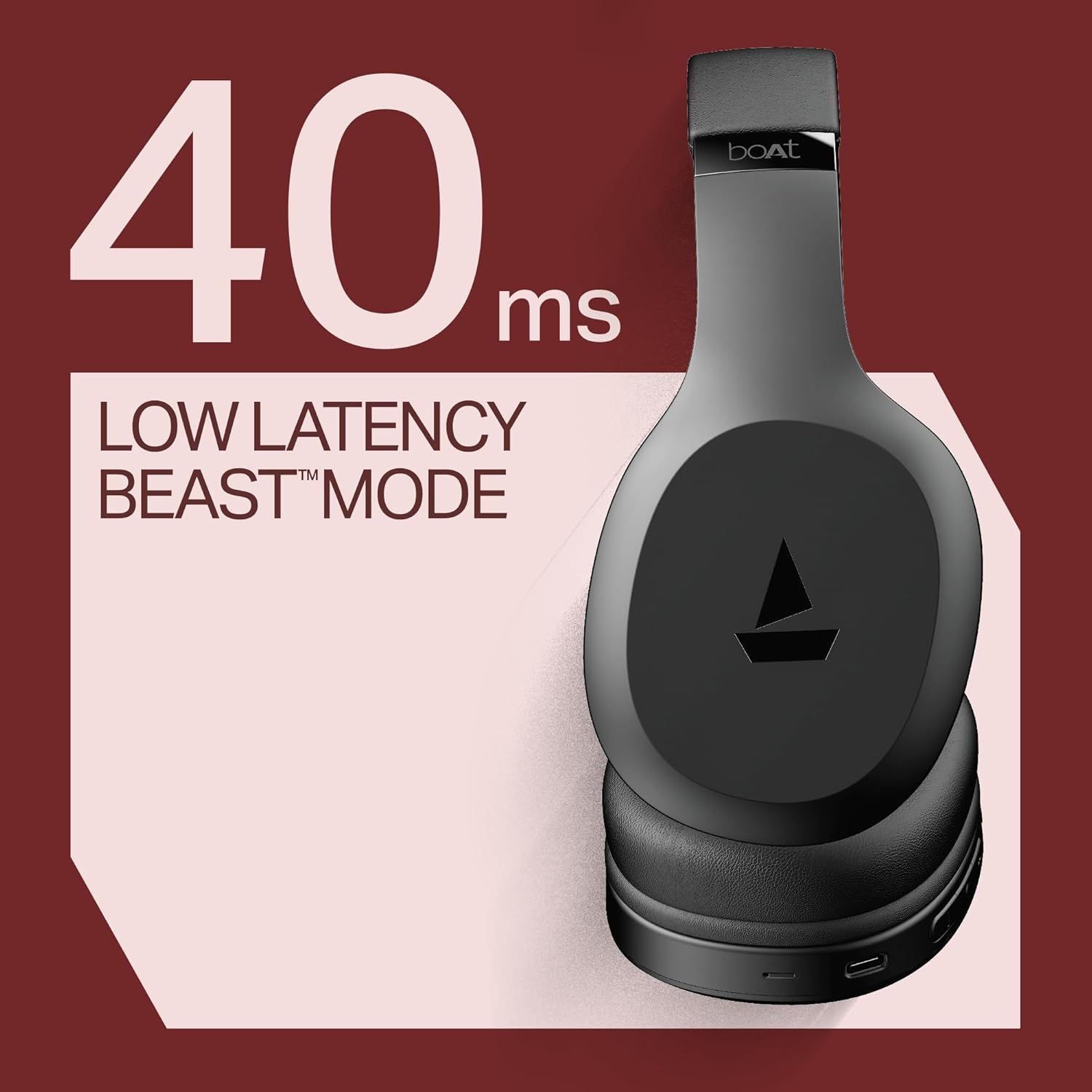 boAt Rockerz 412 Active Black (2025 Launch)