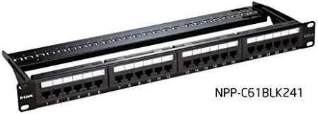 D-Link Cat6 UTP 24 Port Loaded Patch Panel D-Link Cat6 UTP 24 Port Loaded Patch Panel