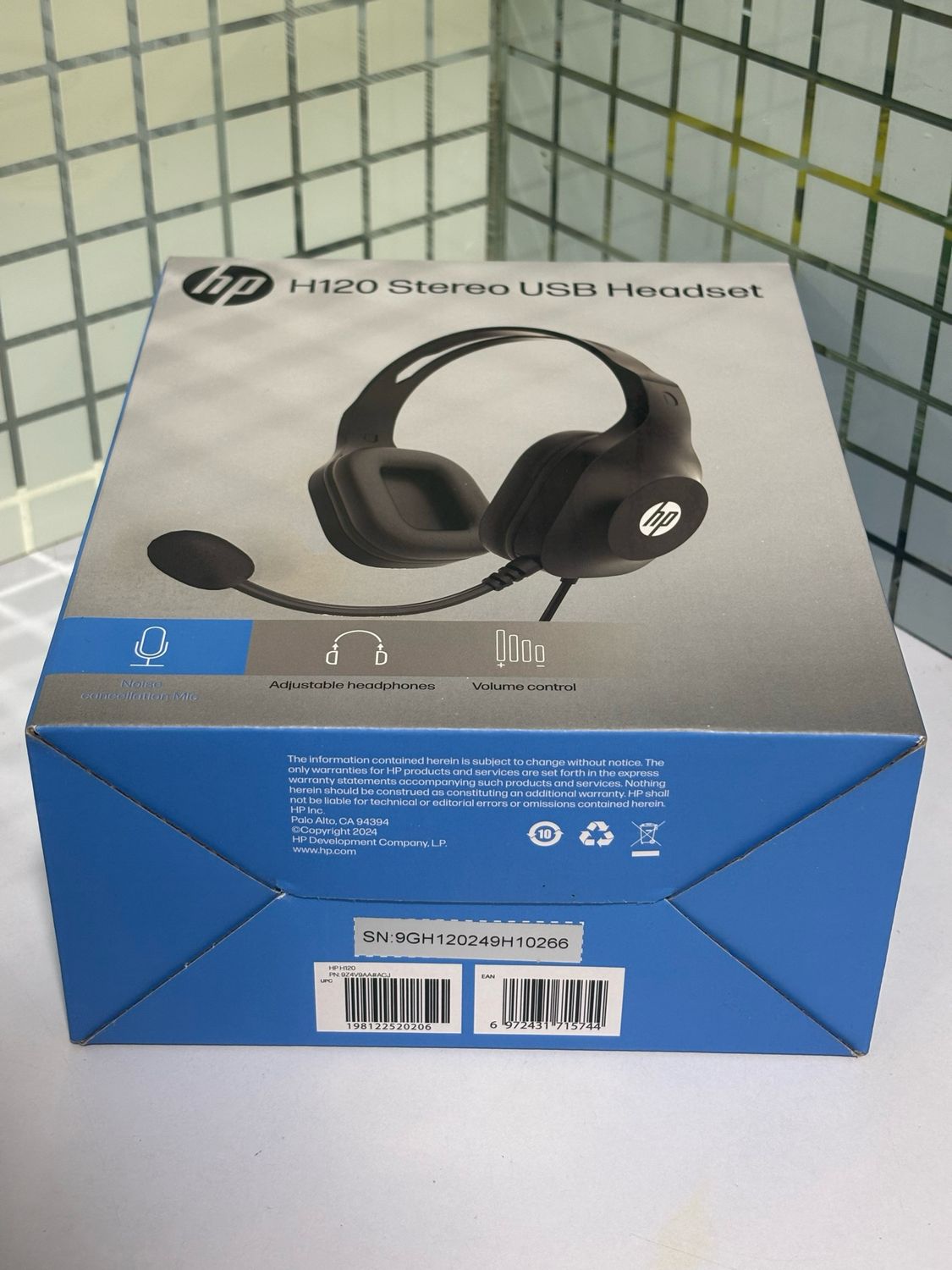 HP H120 Stereo USB Headset (9Z4V9AA)