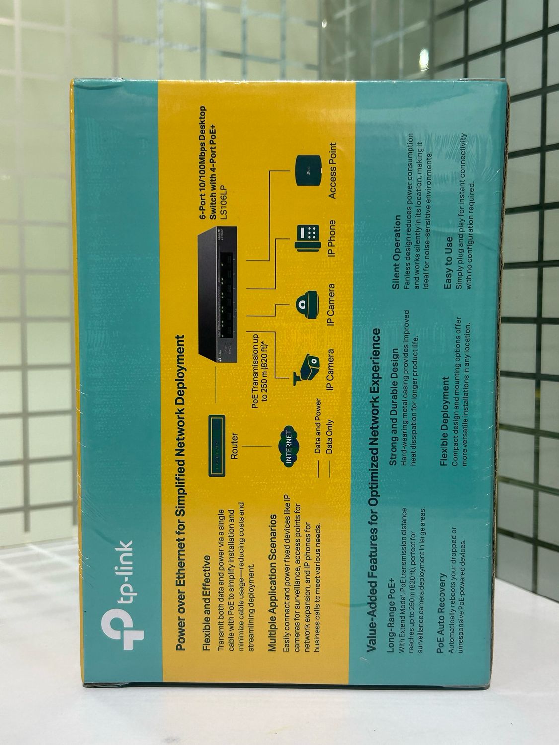 TP-Link LS106LP 6-Port 10/100Mbps Desktop Switch with 4-Port PoE TP-Link LS106LP 6-Port 10/100Mbps Desktop Switch with 4-Port PoE