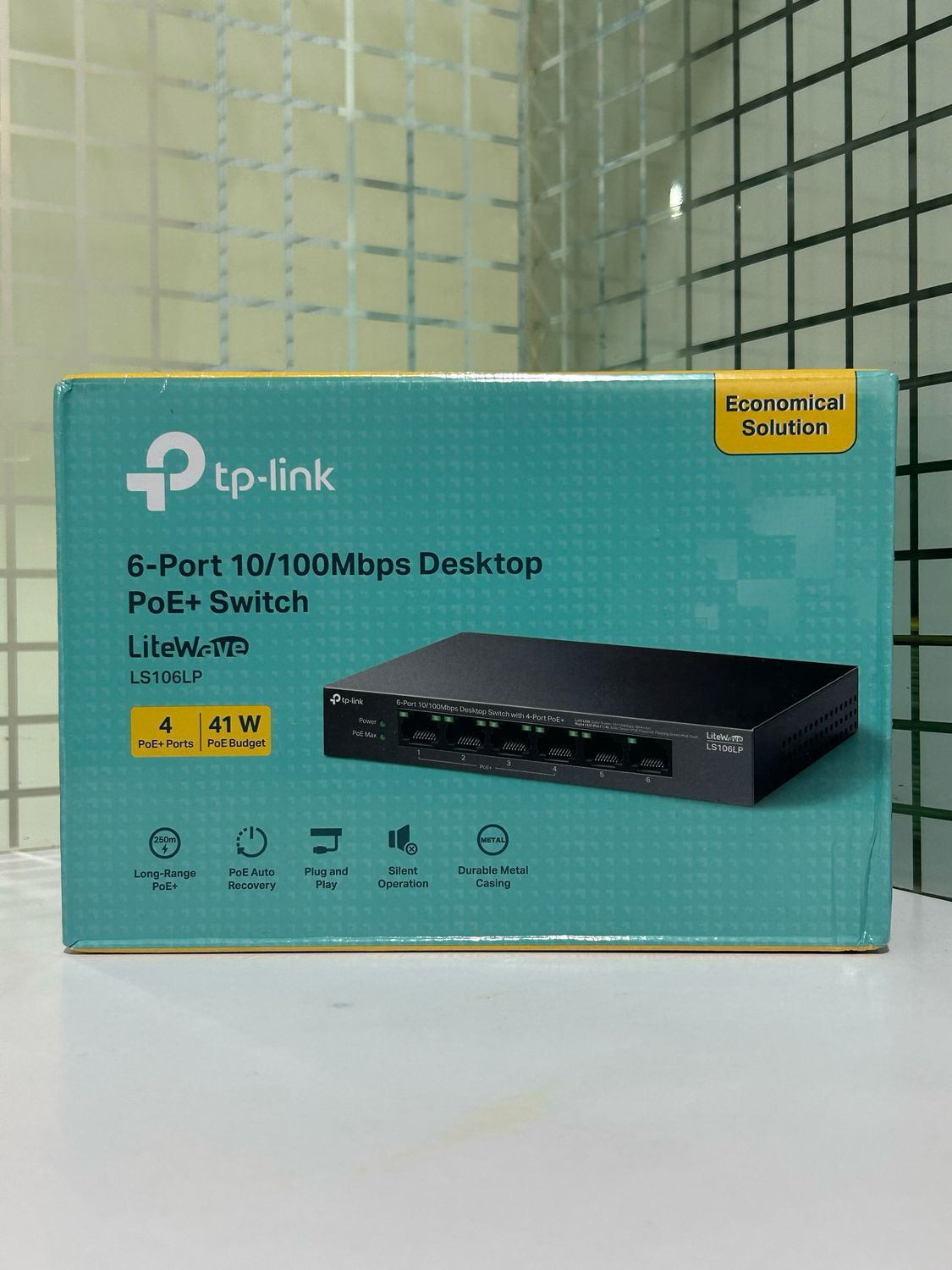 TP-Link LS106LP 6-Port 10/100Mbps Desktop Switch with 4-Port PoE