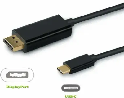 USB Type C Cable 2 A 1.8 m Type C to Displayport